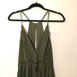 Olive Forever 21 maxi jumpsuit - M